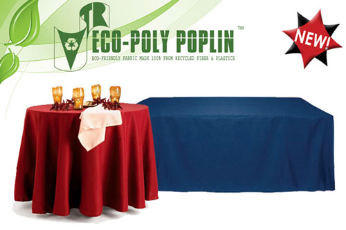 Recycled fiber tablecloths