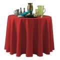 non-printed 90" round flame retardant table throw