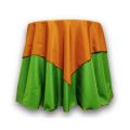 45" non printed tablecloth overlay