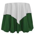 54" recycled non printed tablecloth overlay