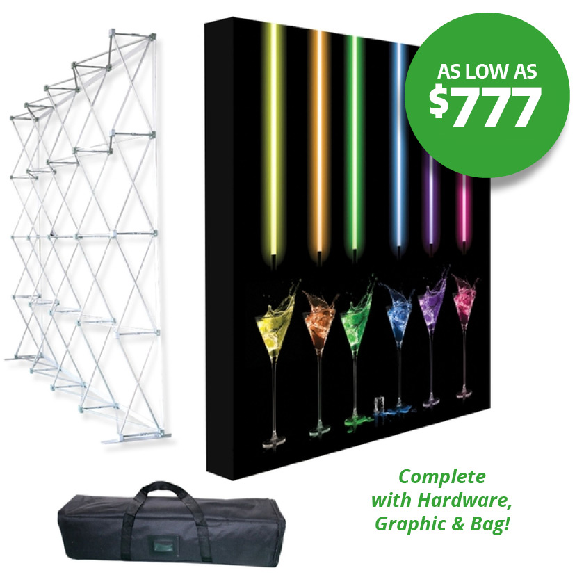 90x90 Fabric Pop-up Display System