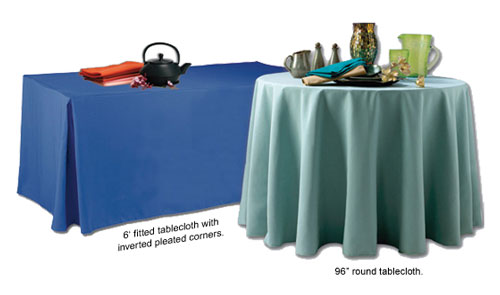 Unprinted Tablecloths - poly Poplin
