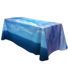 Fully Dye Sublimated 8' Table Throw