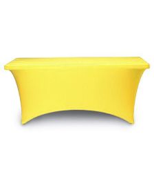4 foot 36 inch tall non-printed spandex tablecloth