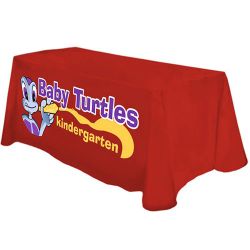 4 Foot Custom Printed Throw Tablecloth