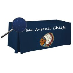 Water Resistant Digitally Printed 8' Fitted Tablecloth