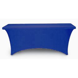 8 foot non-printed spandex tablecloth