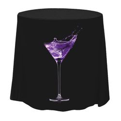 Deluxe Poly Knit 120" Round Throw
