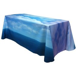 Fully Dye Sublimated 8' Table Throw