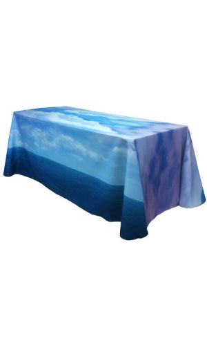 Fully Dye Sublimated 8' Table Throw