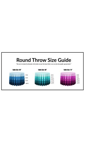 Circular Throw Sizing Chart