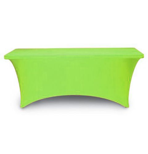 6 foot non-printed spandex tablecloth