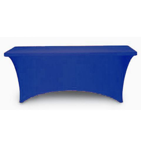 8 foot non-printed spandex tablecloth