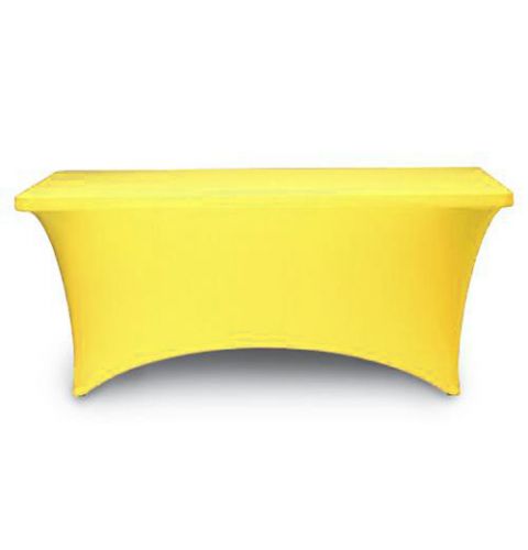 4 foot 36 inch tall non-printed spandex tablecloth